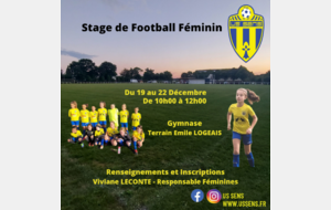 Stage de Football Féminins