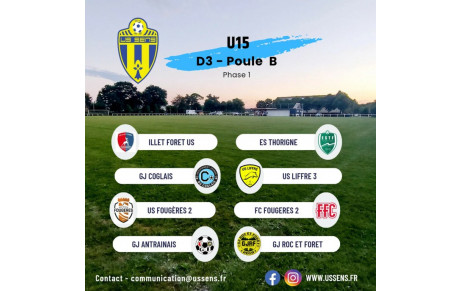 Nos U15 en D3 !